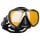 Spectra Diving Mask Black Mirrored Lenses Front View