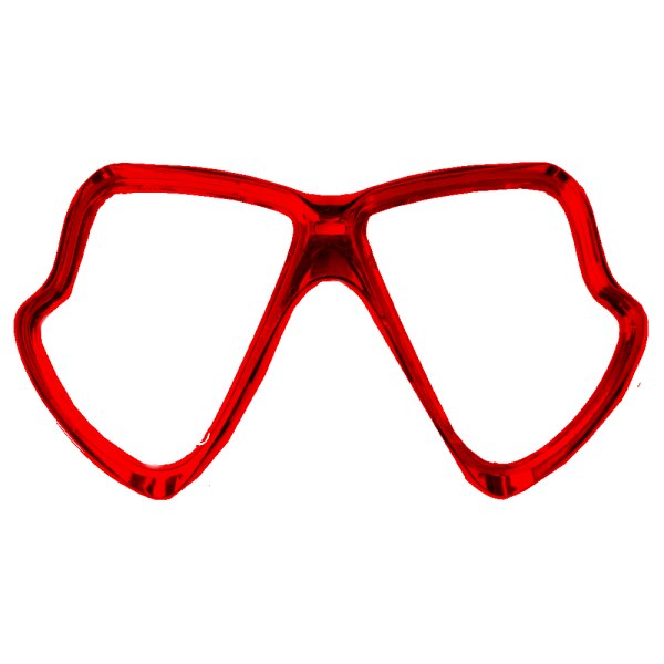 Maskenrahmen X-Vision aussen Farbe rot bis 2013