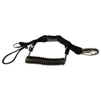Lanyard spiral with stainless steel string and stainless...