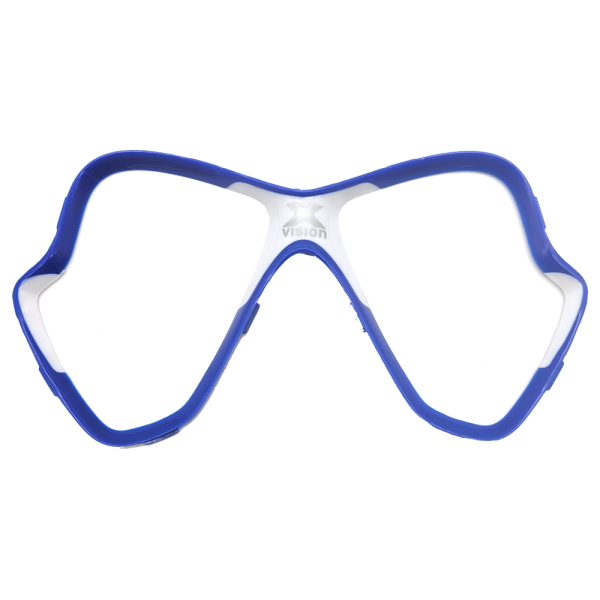 Maskenglashalterahmen X-Vision new Farbe weiss/matt blau ab 2014