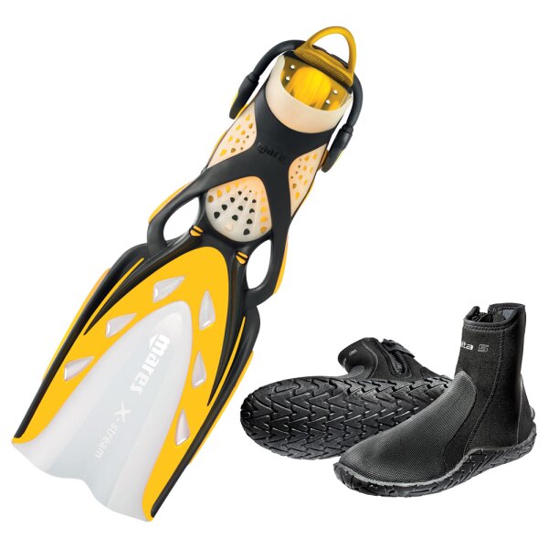 X-Stream with Scubapro Delta Boots 5mm yellow S XS (37-38)