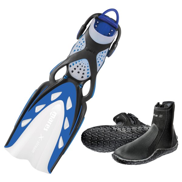 X-Stream with Scubapro Delta Boots 5mm blue XS XS (37-38)