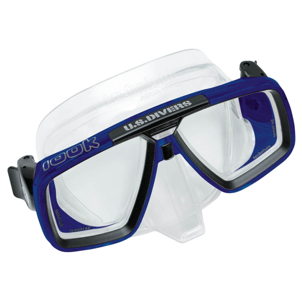 Look diving mask with Air Dry snorkel metal blue lime