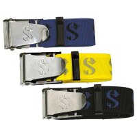 Weight belt with Inox buckle in the colours blue, yellow...