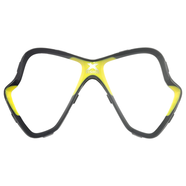 Maskenglashalterahmen X-Vision new Farbe schwarz/gelb ab 2014