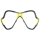 Maskenglashalterahmen X-Vision new Farbe schwarz/gelb ab 2014