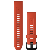 QUICKFIT®-Watchstrap 20mm Material Silicone Colour flame red