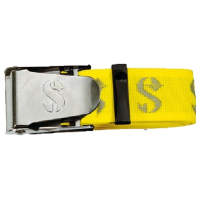 Weight belt with Inox-buckle colour yellow