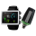 The three different Suunto Eon Core colors, lime, black and whit. The Suunto transmitter is also shown.