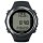 Suunto D4i Novo Silicone lime on a womans left wrist with water in the background